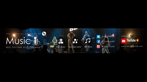 Music YouTube banner template