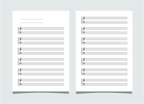 A choral sheet music template with four staves