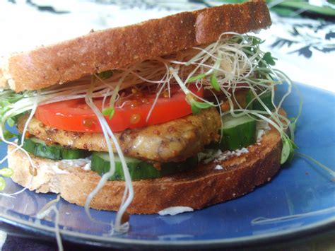 Mustard Sprouts Sandwich