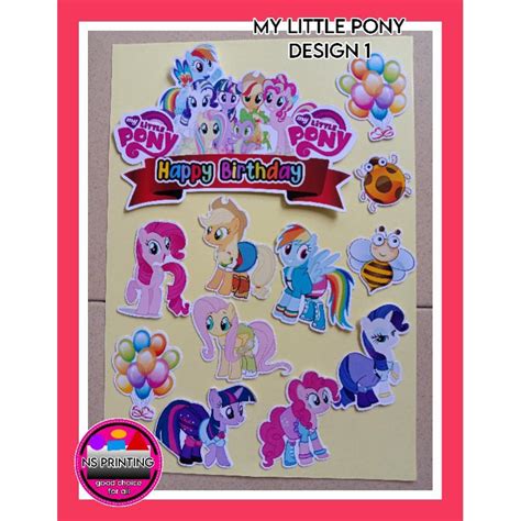 My Little Pony cake topper design 1