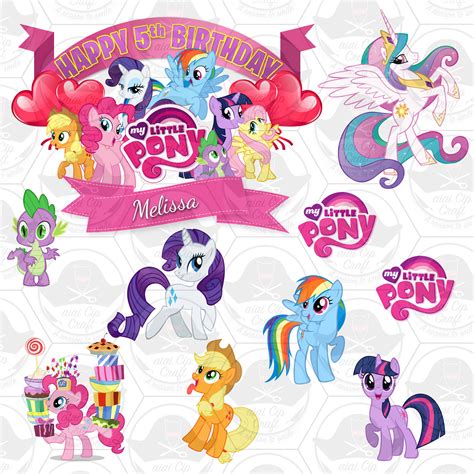 My Little Pony cake topper design 2