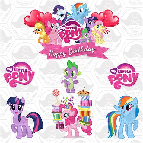 My Little Pony cake topper printable designs