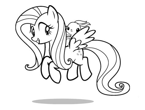 Fluttershy Coloring Page