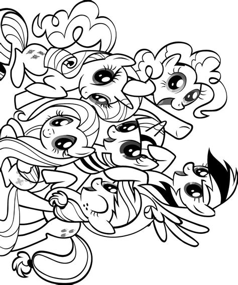 My Little Pony coloring pages for adults