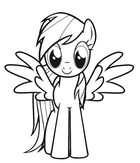 Rainbow Dash Coloring Page