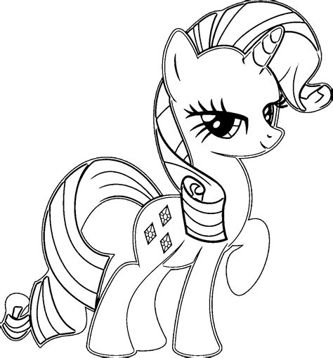 Rarity Coloring Page