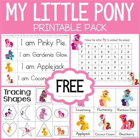 My Little Pony Educational Activities for Kids