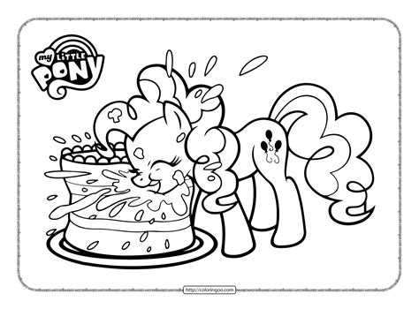 My Little Pony Pinkie Pie Coloring Sheet