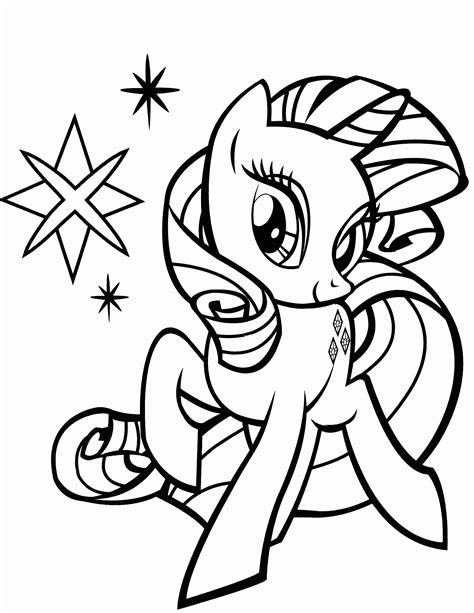 My Little Pony Rarity Coloring Sheet