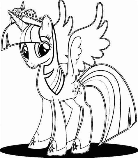 My Little Pony Twilight Sparkle Coloring Pages