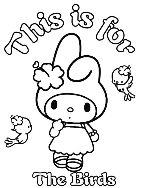 My Melody Coloring Pages