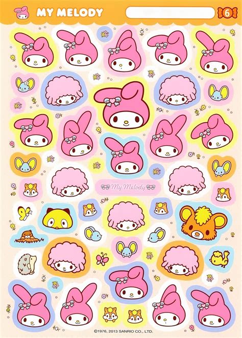 My Melody Printable Templates