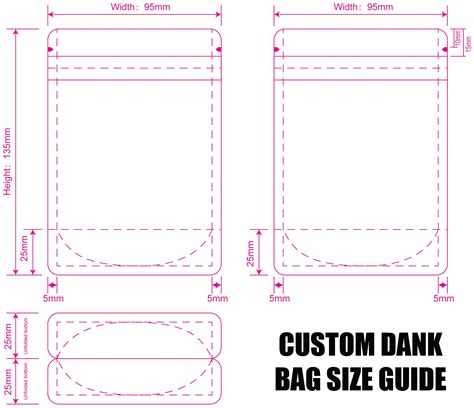 Mylar bag design template 1