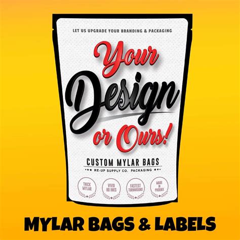 Mylar Bag Template Design Ideas