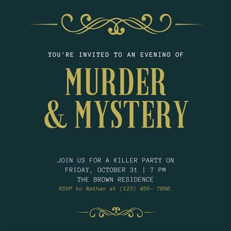 Mystery Party Invitation Templates for Word