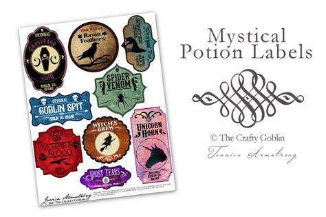 Mystical Potion Label