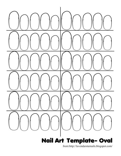 Nail art design template