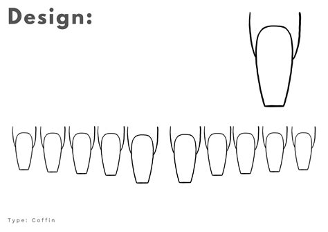 Nail art design template