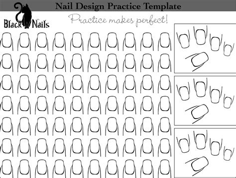 Nail art shapes practice 5