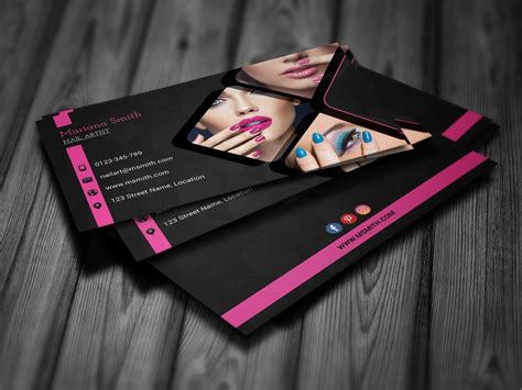 Nail Business Card Design 1