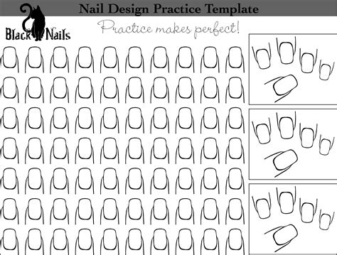 Nail Decals Template