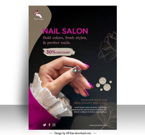 nail salon discount template example