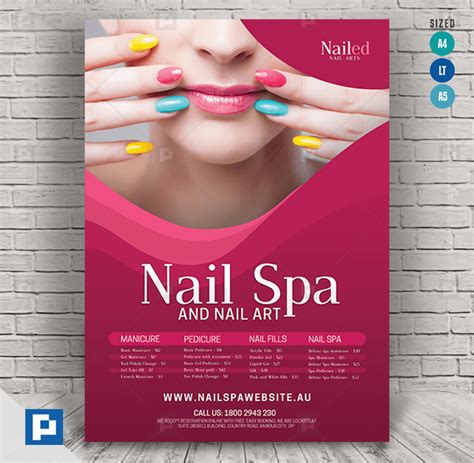 nail salon flyer template 11