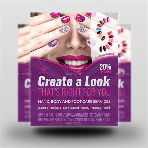 nail salon flyer template 13