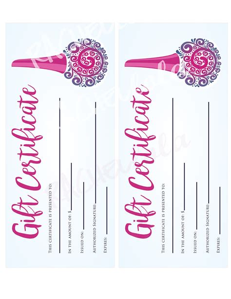 Nail Salon Gift Certificate Template 6