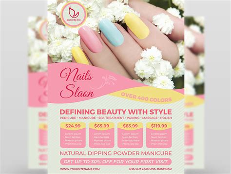 nail salon package template example