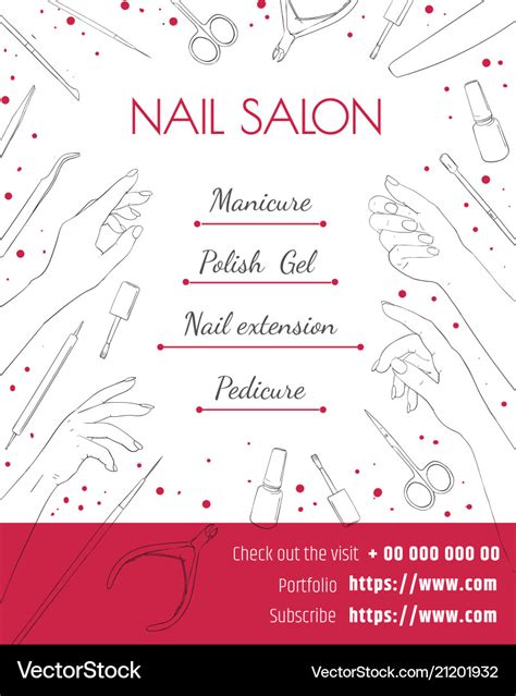 nail salon service template example