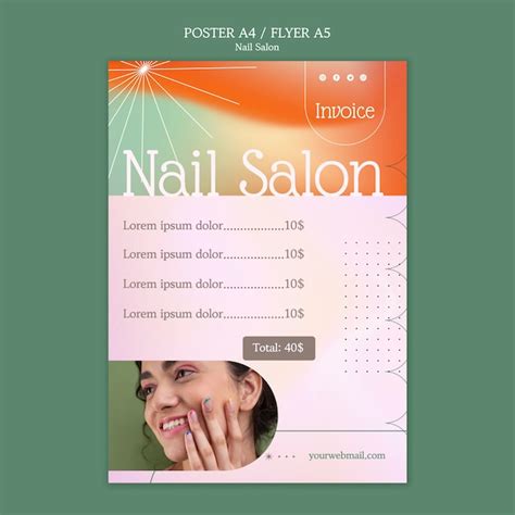 nail salon template design example