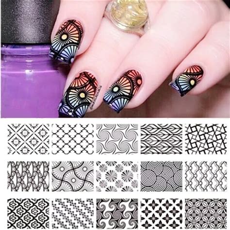 Nail Stencils Template Printable Stickers And Guides