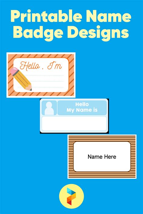 Name Badge Template Design Ideas