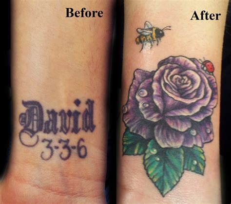 Name Cover Up Tattoo Art