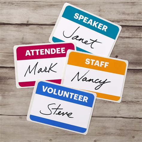 Name Tag Ideas for Events