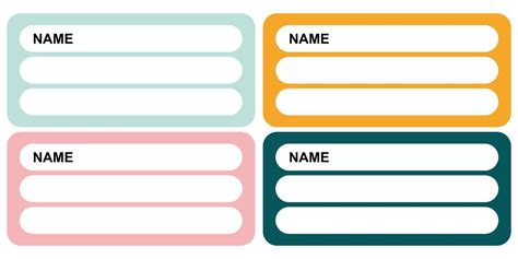 Name Tag Template