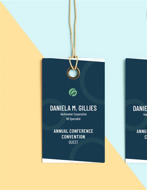 Name tag templates for conferences