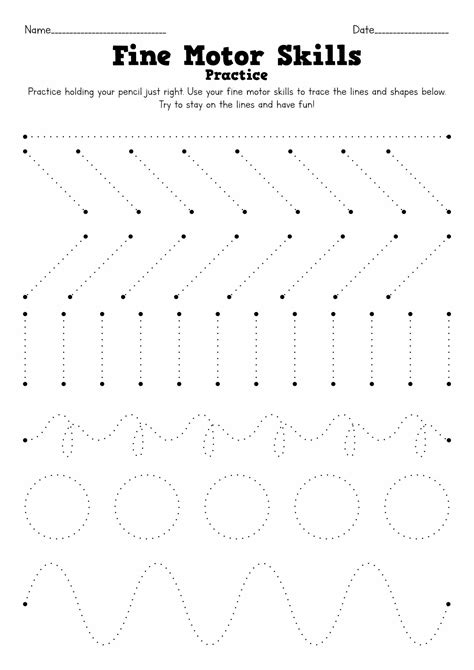 An adult practicing name tracing for fine motor skills