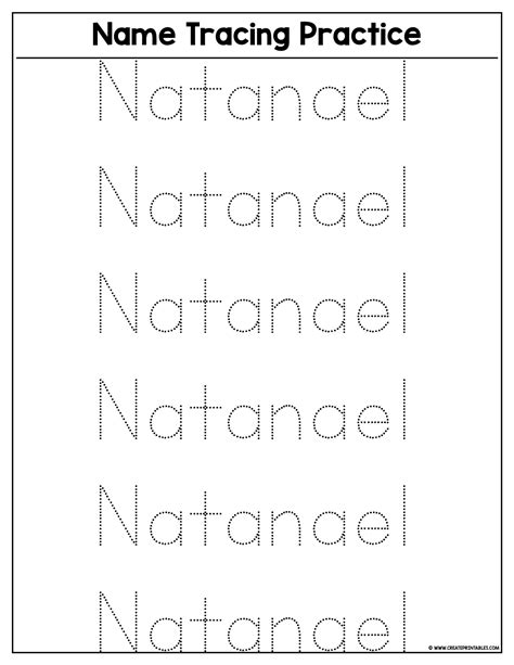 name tracing templates