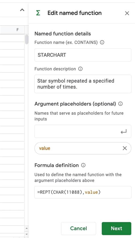 Named functions in Google Sheets tutorial