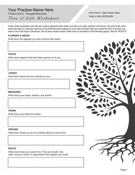 Narrative Therapy Worksheets for Growth