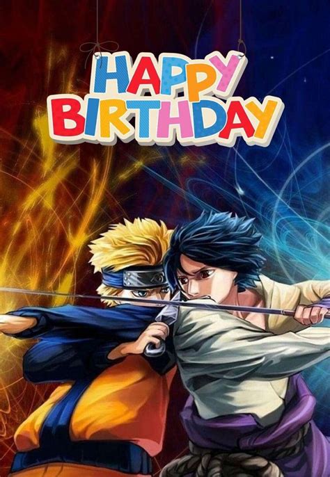 Naruto Birthday Card Design