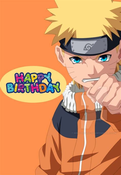 Naruto Birthday Card Ideas