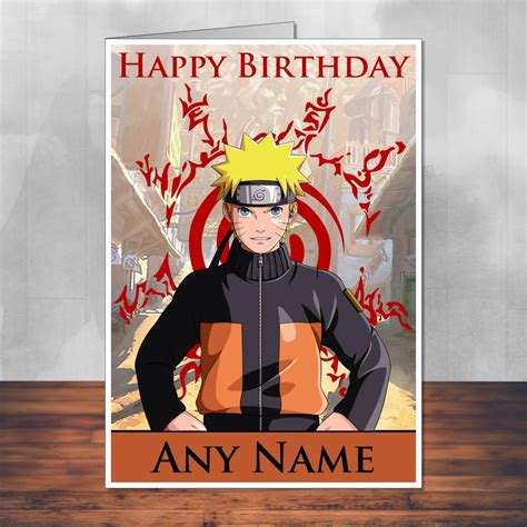 Naruto Birthday Card Template 2