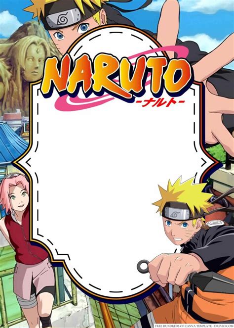 Naruto Birthday Card Templates Free