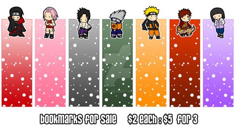 Naruto bookmark template