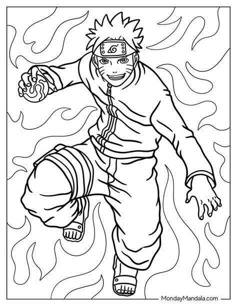 Naruto printable coloring pages for kids