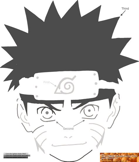 Naruto Printable Stencil