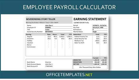 Nashville Paycheck Calculator for Employees